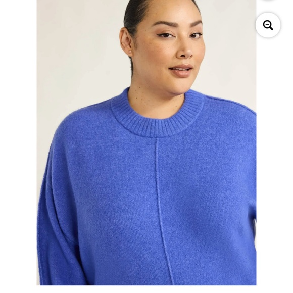 Scoop NYC Plus Dazzling Blue Crewneck Sweater Size 4X NWT - Picture 8 of 9